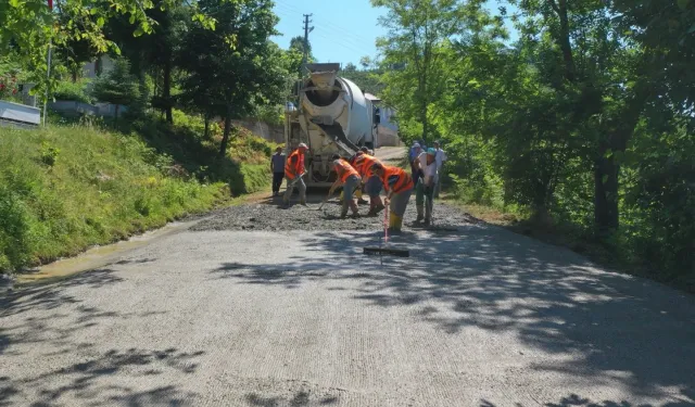 Ordu'da yarım asırlık yol sorunu çözülüyor