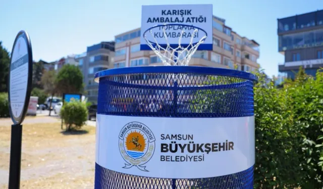 Samsun'da Adnan Menderes Bulvarı'nda sıfır atık dönüşümü