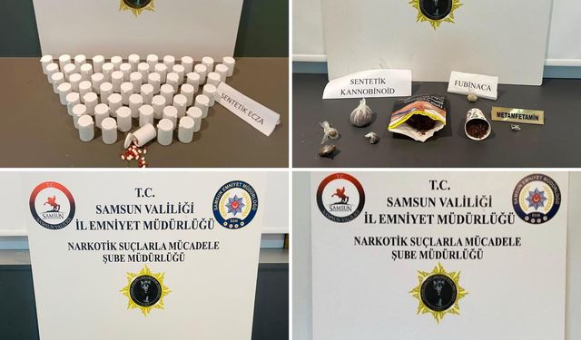 Samsun'da uyuşturucu operasyonunda 6 şüpheli yakalandı