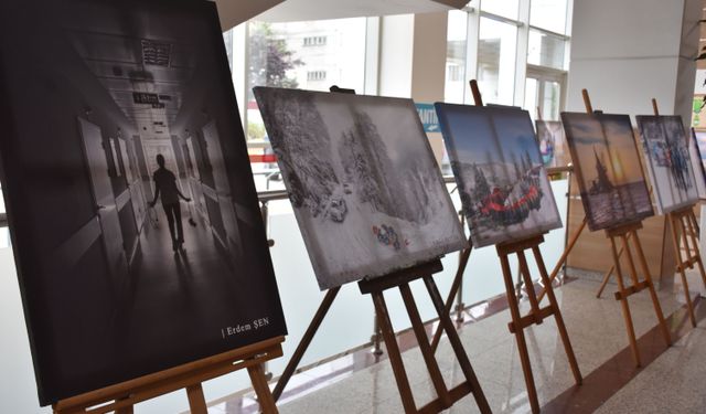 Trabzon'da sağlık çalışanlarının çektiği fotoğraflar sergilendi
