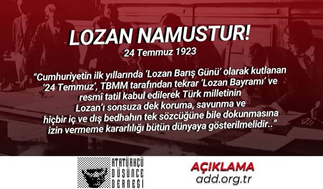 LOZAN NAMUSTUR!