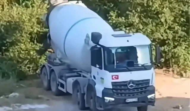 Bursa Nilüfer'de beton mikserinden kamu alanına döküme 150 bin TL ceza