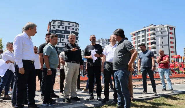 Kayseri Melikgazi şantiye alanına döndü