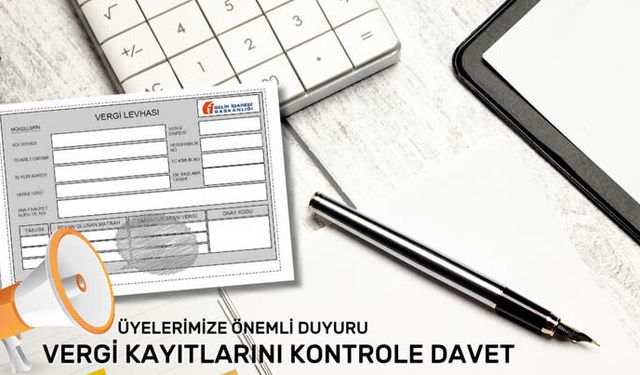 TSO'DAN ÜYELERE ÖNEMLİ UYARI