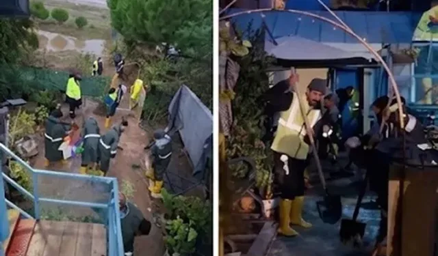Bursa Büyükşehir ekipleri Mudanya Esence'de sahada