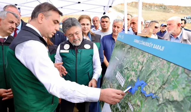 Edirne'ye 4 milyar TL'lik sulama yatırımı... Çömlekköy Barajı 2028'de tamamlanacak