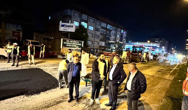 KEPEZ YOLU ÇALIŞMALARINI YERİNDE İNCELEDİ