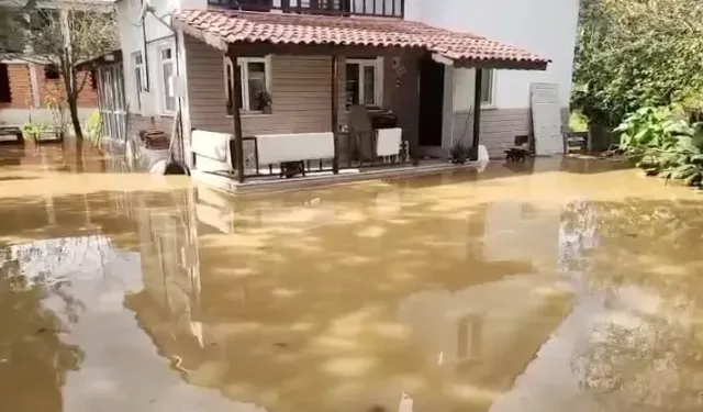 Düzce'de sağanak yağış su baskınlarına neden oldu