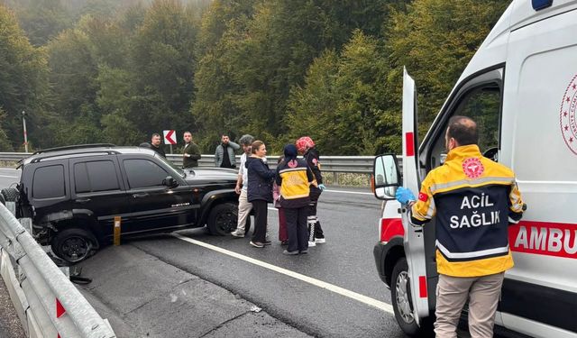 SOĞANLI RAMPASI'NDA KAZA, 2 ÇOCUK YARALI