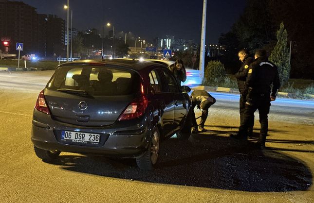 POLİSTEN KAÇARKEN KAZA YAPTI