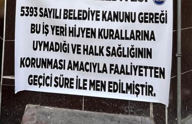 İŞYERİ MÜHÜRLENDİ