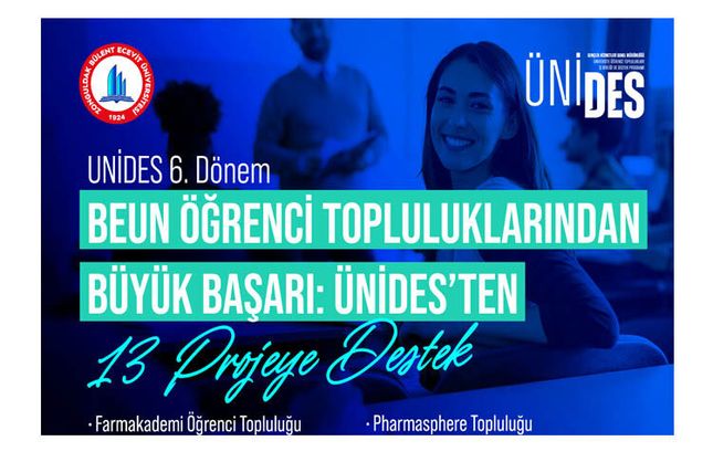 ÜNİDES'TEN 13 PROJEYE DESTEK