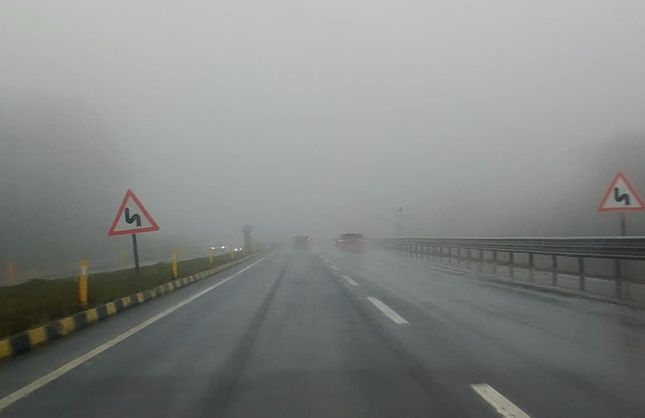 ZONGULDAK-EREĞLİ ARASI SİS ÇİLESİ