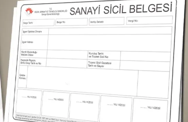 SANAYİ SİCİL TEBLİĞİ YENİLENDİ!