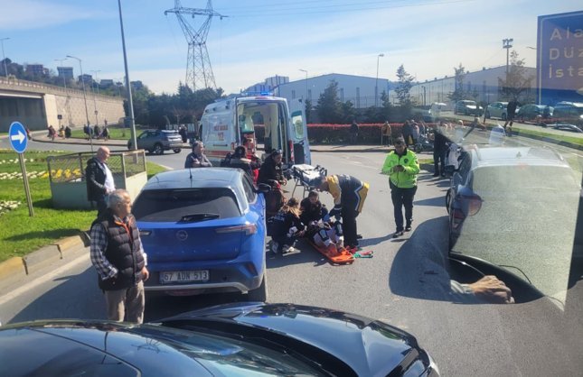 MOTOSİKLET KAZASI, YARALILAR VAR