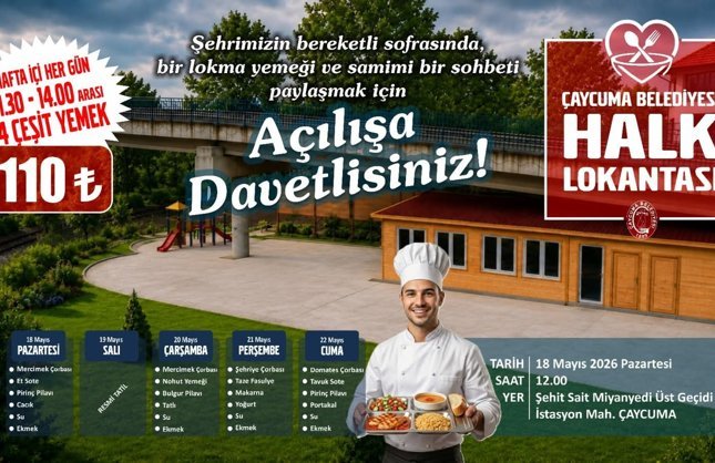 HALK LOKANTASI HİZMETE GİRİYOR