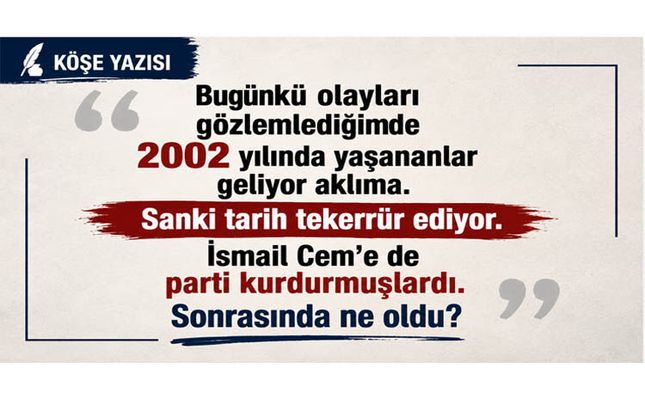İSMAİL CEM DE PARTİ KURMUŞTU