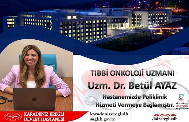 ONKOLOJİ UZMANI GÖREVE BAŞLADI...