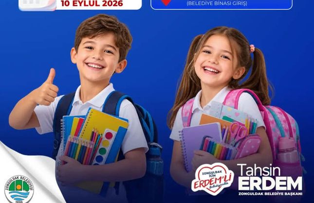 BELEDİYEDEN KIRTASİYE DESTEĞİ