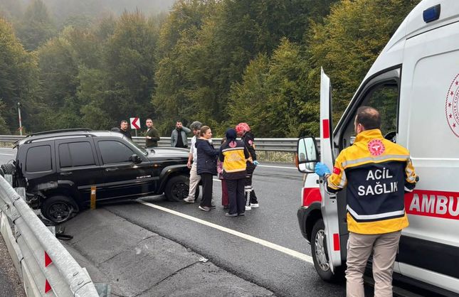 SOĞANLI RAMPASI'NDA KAZA, 2 ÇOCUK YARALI