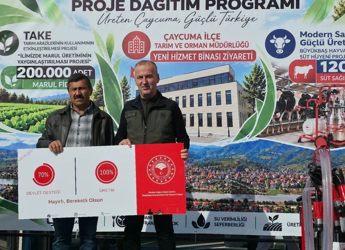 ÜRETİCİLERE BÜYÜK DESTEK, DAĞITIMLARI YAPILDI
