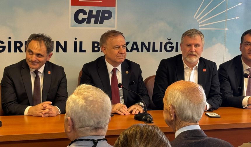 CHP Genel Başkan Yardımcısı Zeybek, Giresun'da konuştu: