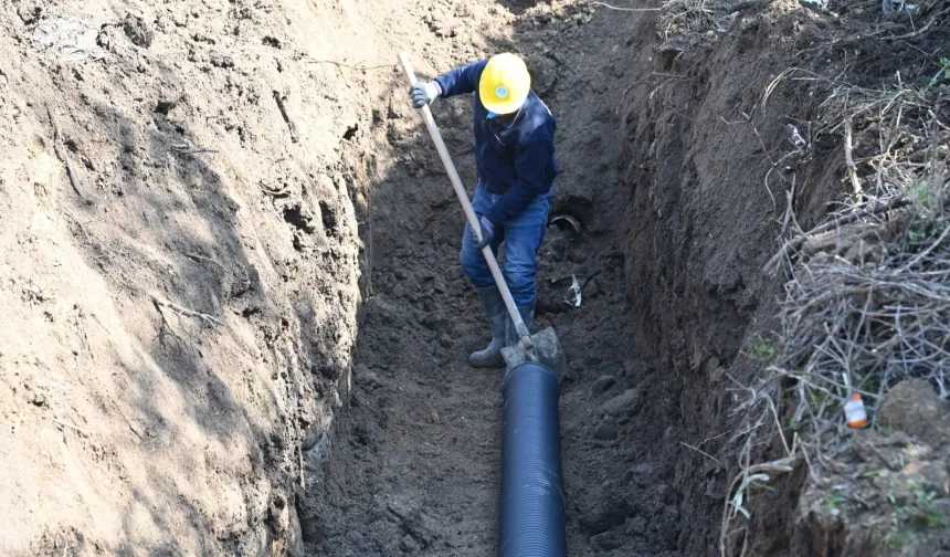 Manisa'da Üçpınar’ın kanalizasyon altyapı sorunu çözülüyor