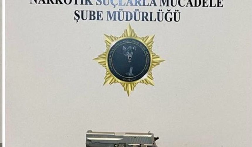 Samsun'da ruhsatsız silahla mücadelede şüpheli yakalandı