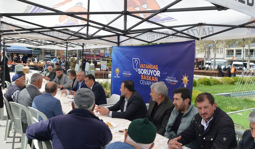 Havza Belediye Başkanı İkiz vatandaşlarla bir araya geldi