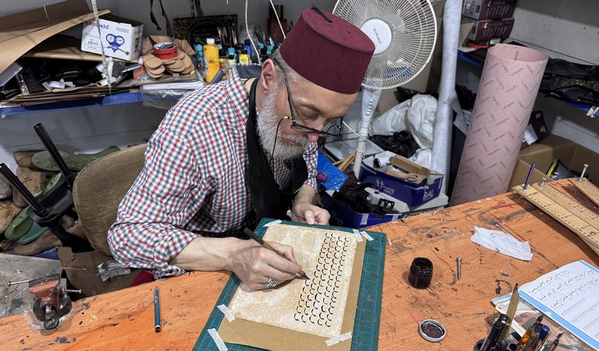 HASTALIĞINI HAT SANATIYLA YENİYOR...
