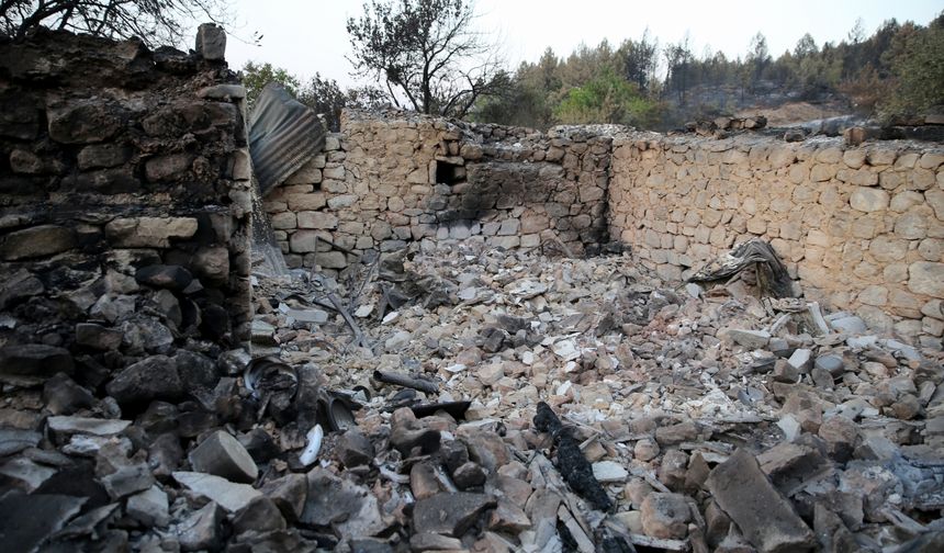 Karabük'te orman yangınlarının yol açtığı hasar görüntülendi