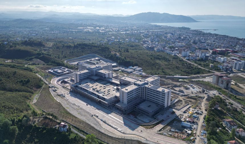 Ordu Şehir Hastanesinin yapım çalışmaları devam ediyor