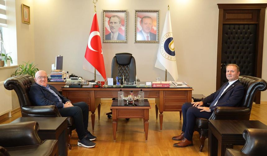 Samsun Üniversitesi Rektörü Aydın'dan Ordu Üniversitesi Rektörü Baş'a ziyaret