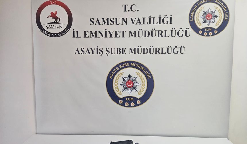 Samsun'da silahla bir kişiyi yaralayan şüpheli yakalandı