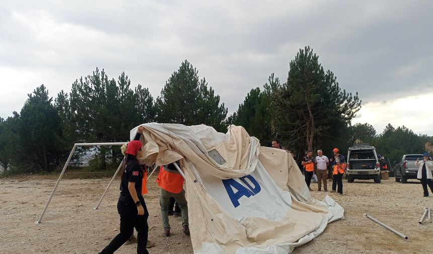 Destek AFAD Gönüllüleri, yarışmada becerilerini test etti