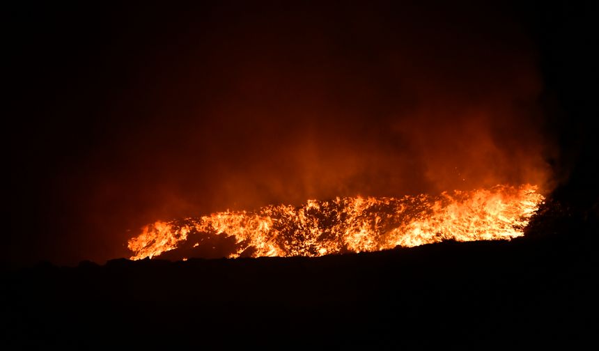 Giresun'da çöp toplama alanında çıkan yangın söndürüldü