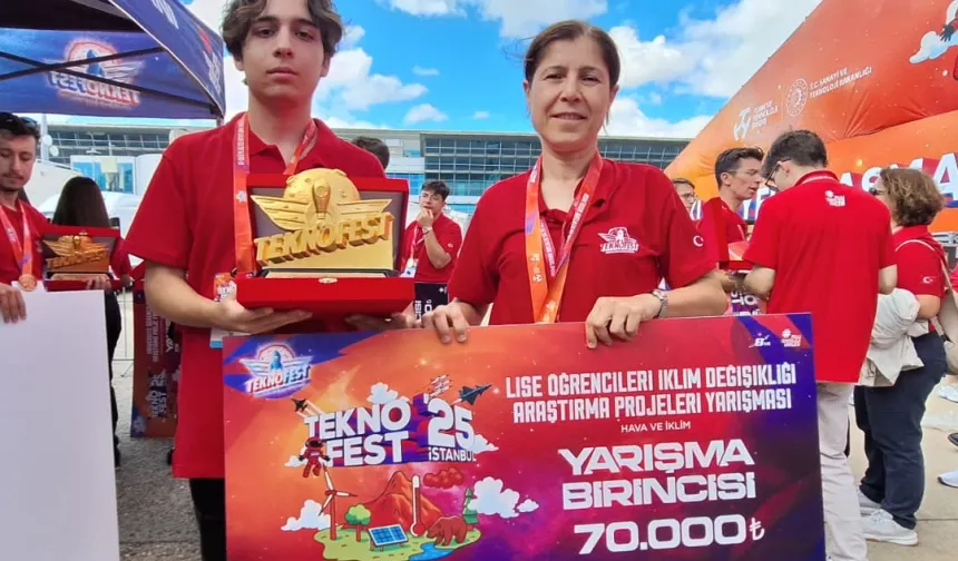 İzmirli genç TEKNOFEST 2025’te Türkiye birincisi oldu