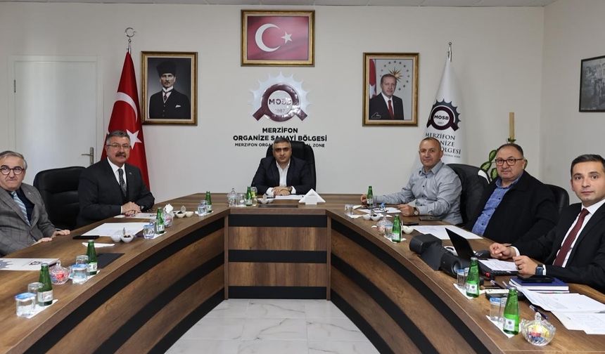 Merzifon OSB Yönetim Kurulu Toplantısı yapıldı