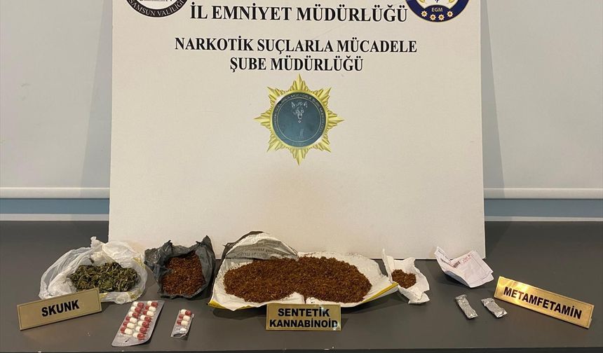 Samsun'da uyuşturucu operasyonunda 3 zanlı yakalandı