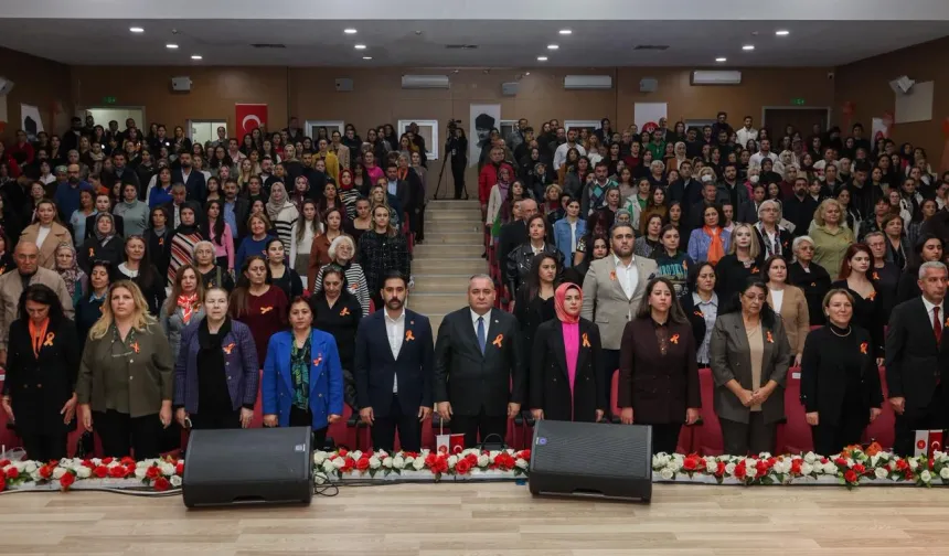 Ankara Keçiören kadına yönelik şiddete karşı ses yükseltti