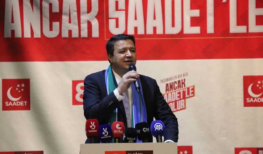 Saadet Partisi Genel Başkanı Arıkan, Rize'de konuştu: