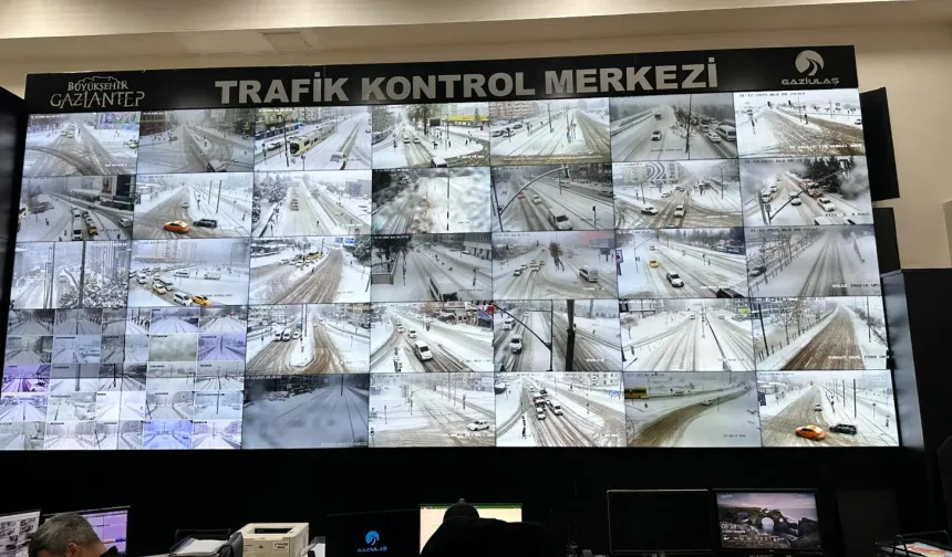 Gaziantep'te karla mücadele yapay zeka destekli yürütülüyor