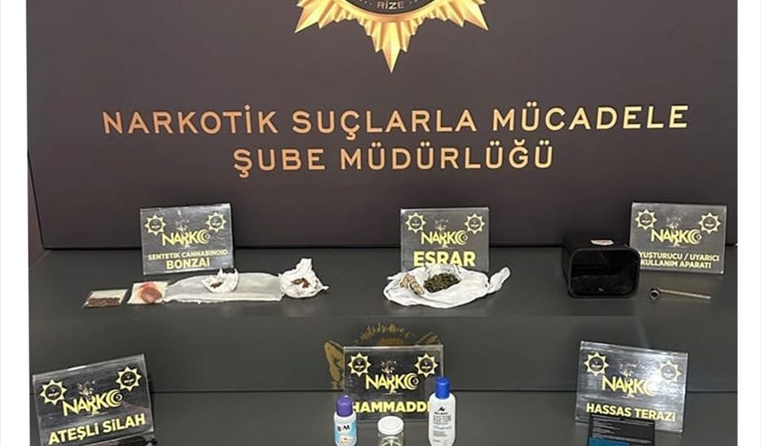 Rize'de uyuşturucu operasyonunda 6 şüpheli tutuklandı