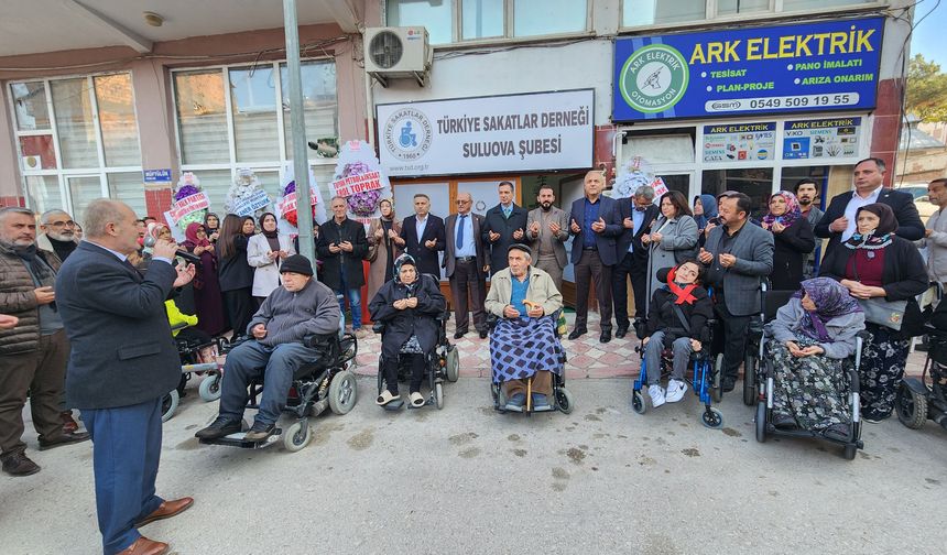 Suluova'da Türkiye Sakatlar Derneği'nin yeni ofisi hizmete açıldı