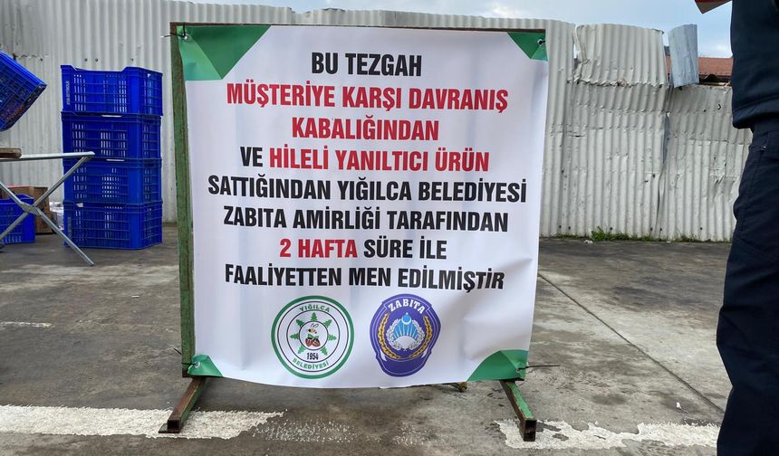 Yığılca'da pazar yeri denetlendi