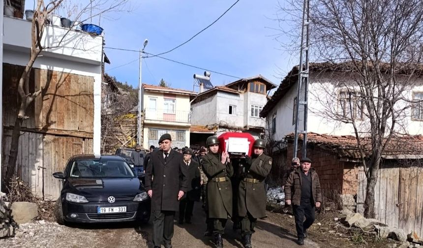 Çorum'da vefat eden Kıbrıs gazisi son yolculuğuna uğurlandı