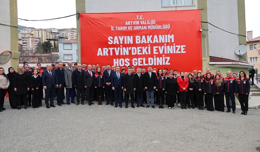 Tarım ve Orman Bakanı İbrahim Yumaklı, Artvin'de konuştu: