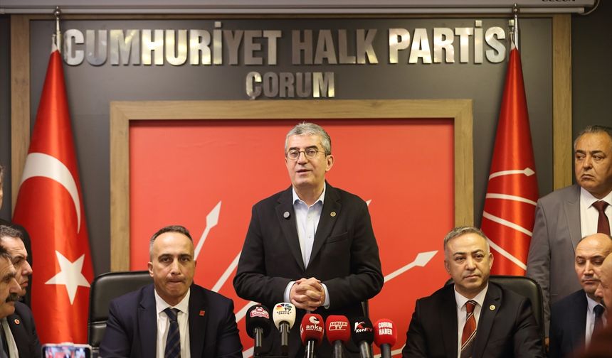 CHP Grup Başkanvekili Günaydın, Çorum'da konuştu: