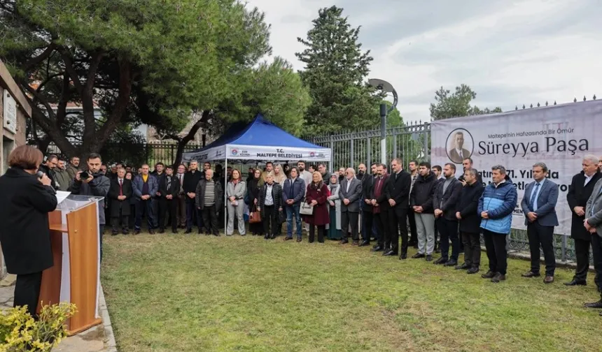 İstanbul Maltepe Belediyesi'nden Süreyya Paşa'ya anma töreni