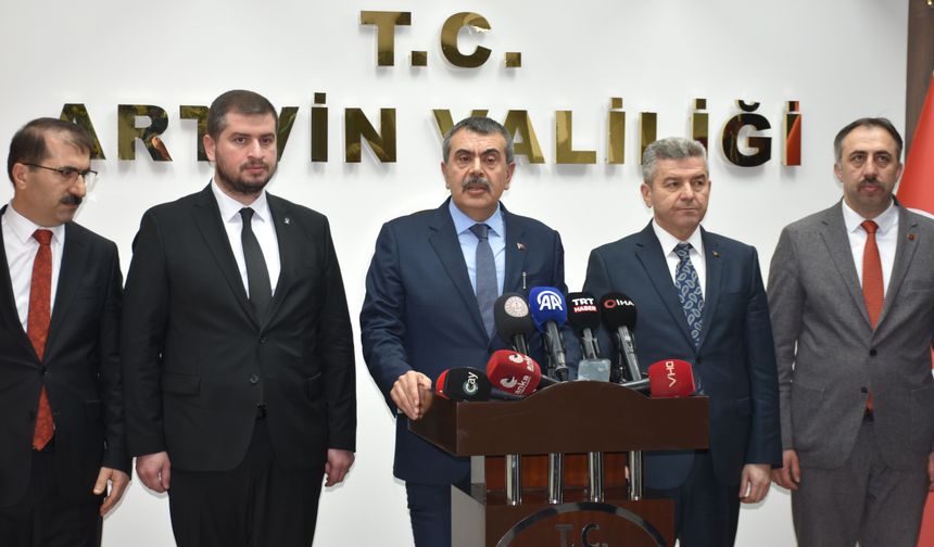 Milli Eğitim Bakanı Yusuf Tekin, Artvin'de konuştu: